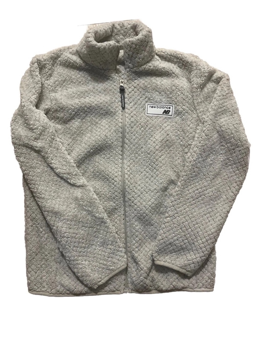 New Balance Women’s Plush Fleece Zip Jacket - Light Gray